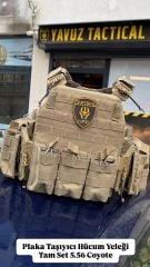 COYOTE RENK 5.56 PLAKA TAŞIYICI HÜCUM YELEĞİ