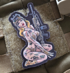 Military Girl Morale Patch