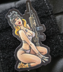 Military Girl Morale Patch