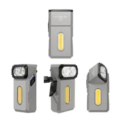 KLARUS E8 Üçlü Işıklandırmalı Tamamı Metal Döner Başlıklı EDC El Feneri