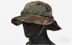 İthal USA Army Boonie Jungle  Woodland Tactical Molle Şapka Cap