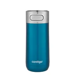 Contigo Luxe Vakumlu Termos Matara Tek El Bas İç 360ml Turkuaz